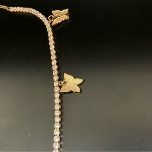 Crystal butterfly bracelet